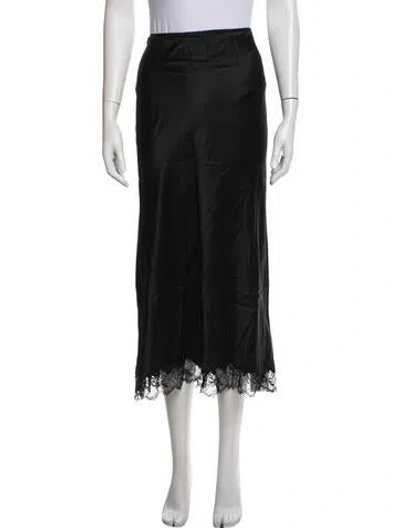 Pre-owned Sablyn Silk Long Skirt In Blue