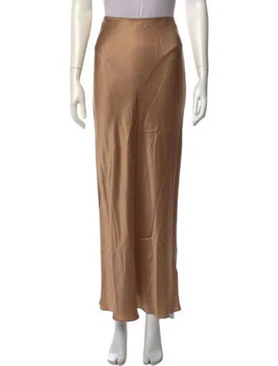 Pre-owned Sablyn Silk Long Skirt In Neutral