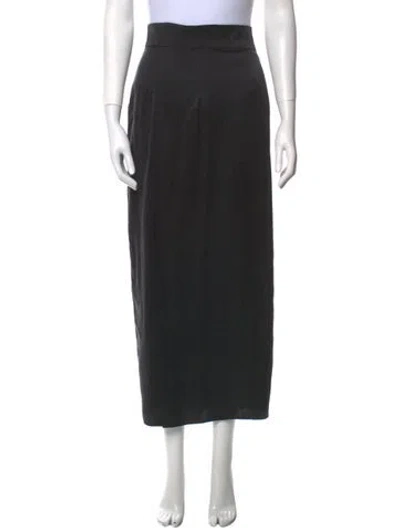 Pre-owned Sablyn Silk Midi Length Skirt In Black