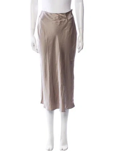 Pre-owned Sablyn Silk Midi Length Skirt In Neutral