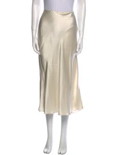 Pre-owned Sablyn Silk Midi Length Skirt In Neutral