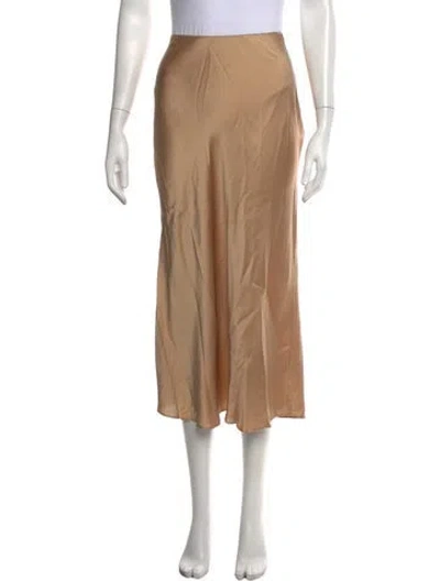 Pre-owned Sablyn Silk Midi Length Skirt In Neutrals