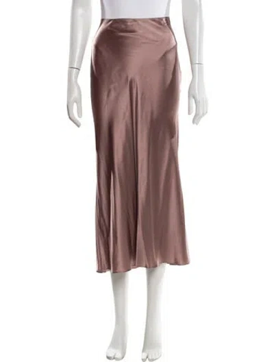Pre-owned Sablyn Silk Midi Length Skirt In Pink