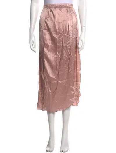 Pre-owned Sablyn Silk Midi Length Skirt In Purple