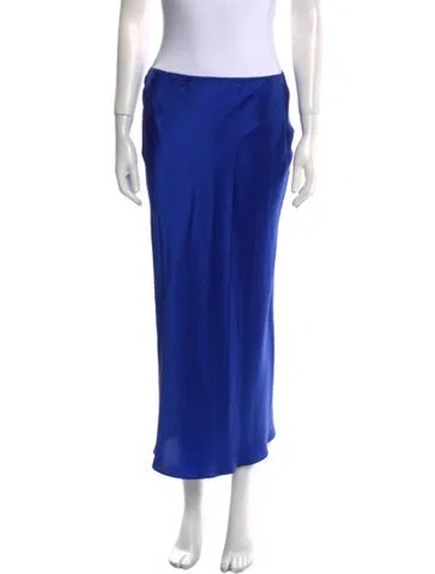 Pre-owned Sablyn Silk Midi Length Skirt W/ Tags In Blue