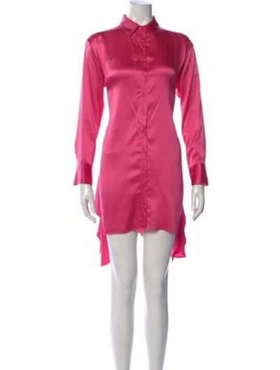 Pre-owned Sablyn Silk Mini Dress In Pink