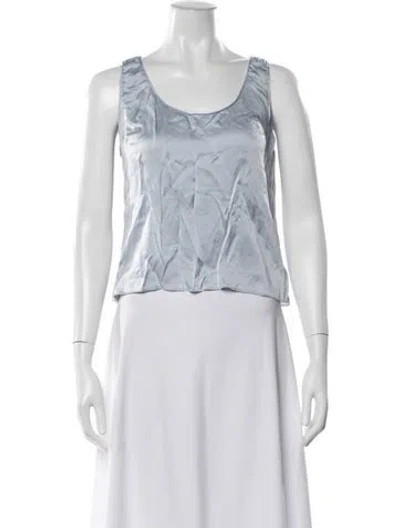 Pre-owned Sablyn Silk Scoop Neck Top In Multi