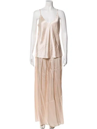 Pre-owned Sablyn Silk Skirt Set W/ Tags In Neutral