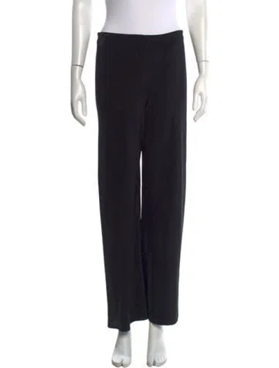 Pre-owned Sablyn Silk Wide Leg Pants In Black