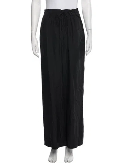 Pre-owned Sablyn Silk Wide Leg Pants In Blue