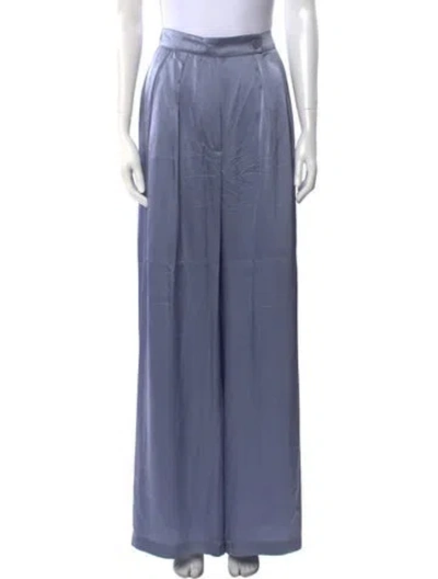 Pre-owned Sablyn Silk Wide Leg Pants In Purple