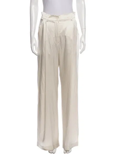 Pre-owned Sablyn Silk Wide Leg Pants W/ Tags In Neutrals