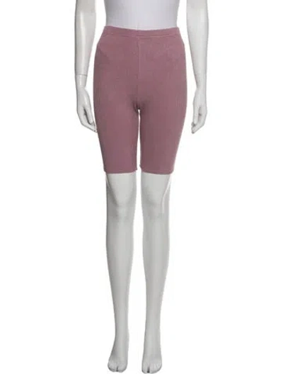 Pre-owned Sablyn Striped Knee-length Shorts In Purple