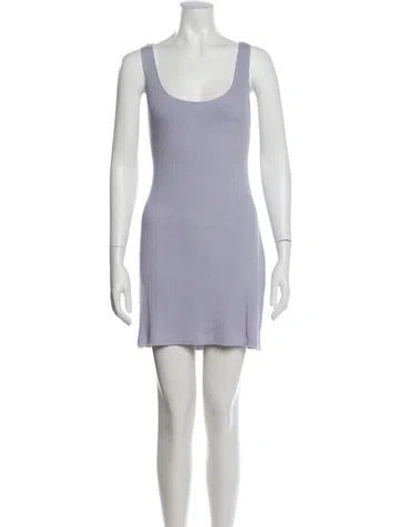 Pre-owned Sablyn Striped Mini Dress In Purple