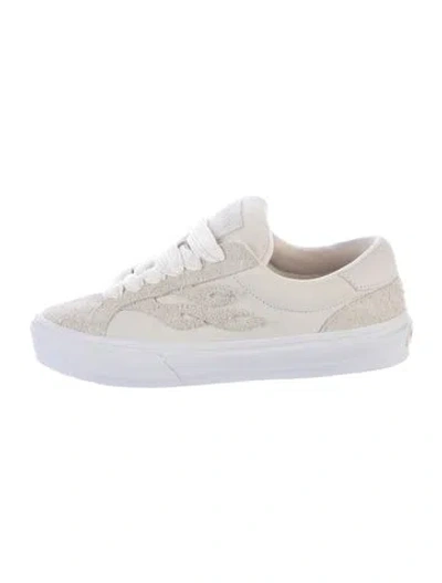 Pre-owned Sablyn Suede Graphic Print Sneakers In Neutral