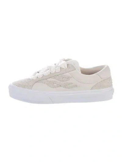 Pre-owned Sablyn Suede Graphic Print Sneakers In Neutral