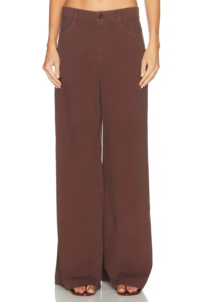 Sablyn Sullivan Relaxed 4 Pocket Wide Leg Pant In Cinnabar