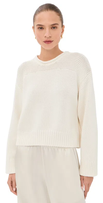 Sablyn Sutton Slouchy Pullover Gardenia In Neutral