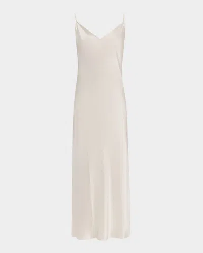 Sablyn Taylor Bias-cut Slip Dress In Gardenia