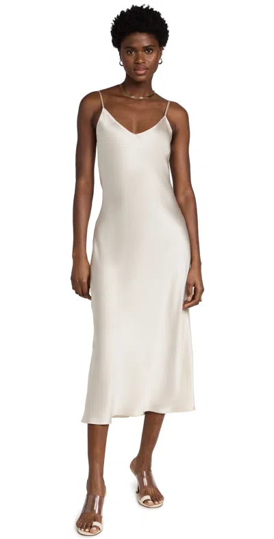 Sablyn Taylor B Bias Cut Dress In Gardenia In White