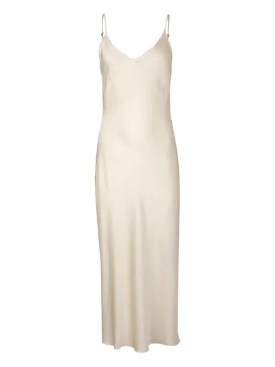 Sablyn Taylor Silk Dress In Foggy In White