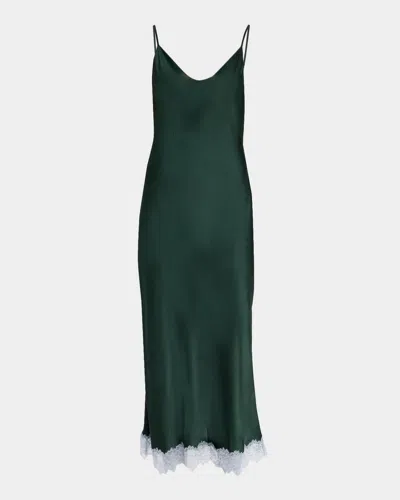 Sablyn Taylor Silk Slip Dress In Brown
