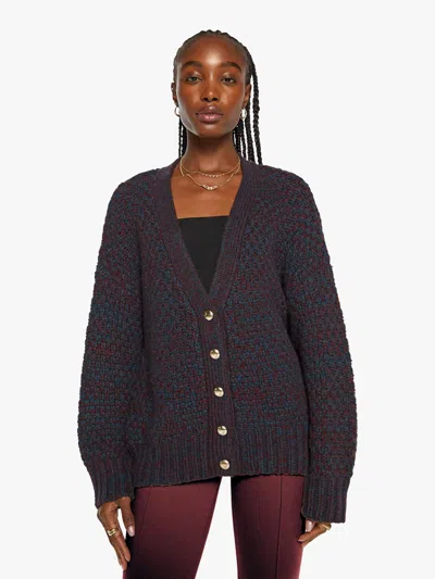 Sablyn Tischc Slouchy Cardigan Bordeaux Sweater In Multi