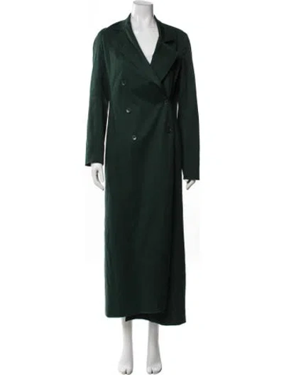 Pre-owned Sablyn Trench Coat In Green