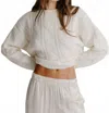 Sablyn Tristan Cable Knit Sweater In Gardenia/cream In White