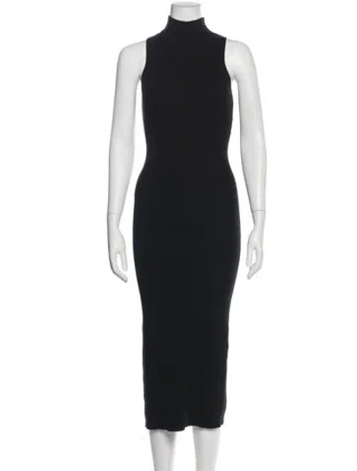 Pre-owned Sablyn Turtleneck Long Dress In Gray