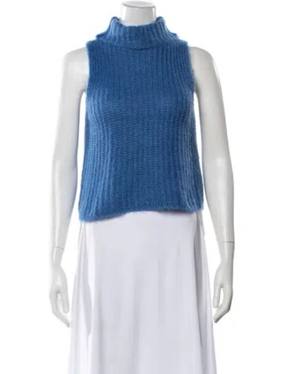 Pre-owned Sablyn Turtleneck Sweater In Blue