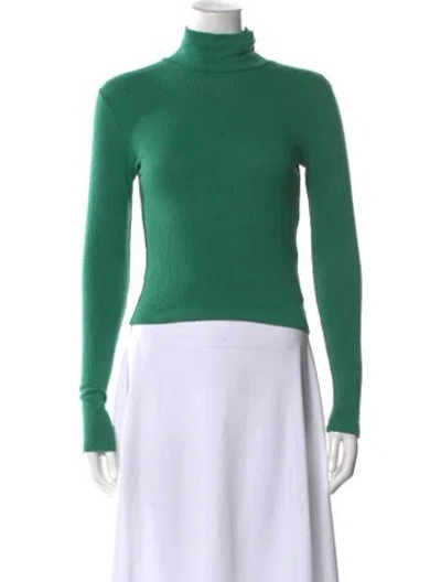 Pre-owned Sablyn Turtleneck Sweater In Green