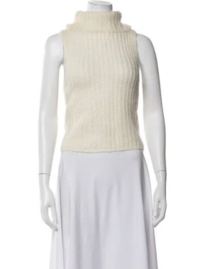 Pre-owned Sablyn Turtleneck Sweater In Neutrals