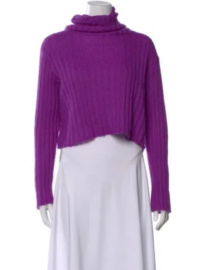 Pre-owned Sablyn Turtleneck Sweater In Purple