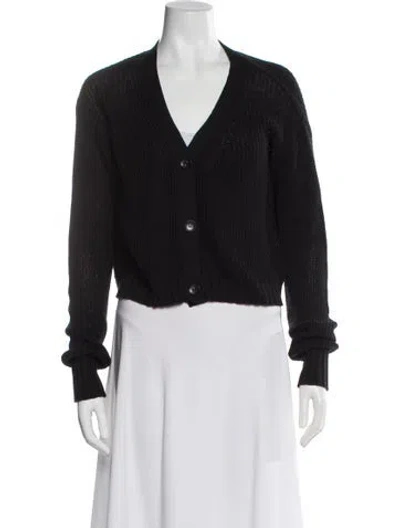 Pre-owned Sablyn V-neck Sweater In Black