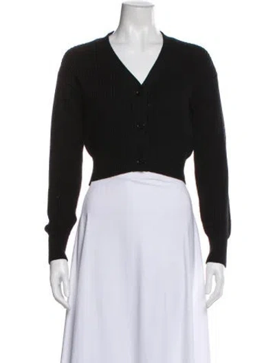 Pre-owned Sablyn V-neck Sweater In Black