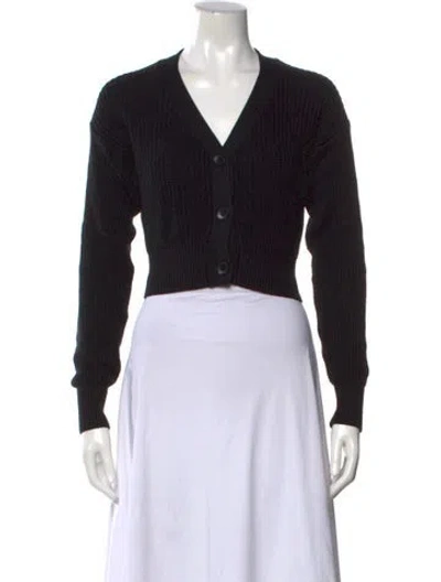 Pre-owned Sablyn V-neck Sweater In Black