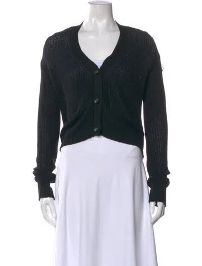 Pre-owned Sablyn V-neck Sweater In Black/green