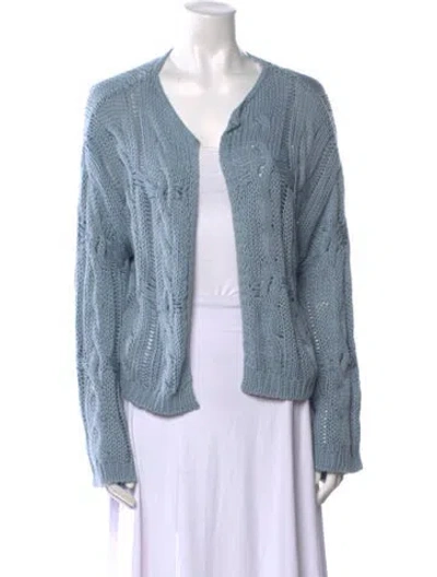 Pre-owned Sablyn V-neck Sweater In Blue