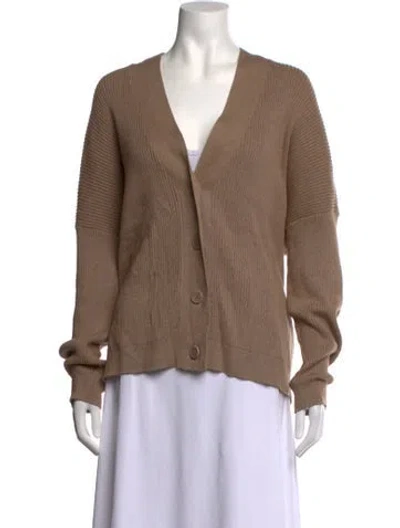 Pre-owned Sablyn V-neck Sweater In Brown