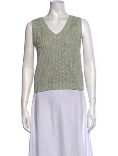 Pre-owned Sablyn V-neck Sweater In Grey