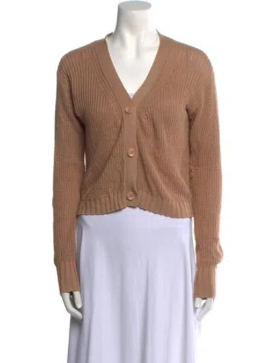 Pre-owned Sablyn V-neck Sweater In Neutral