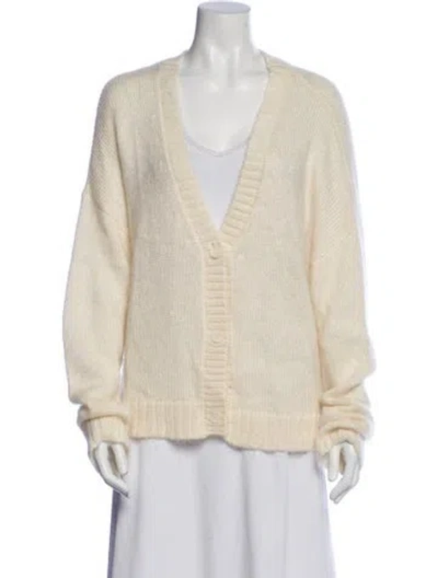 Pre-owned Sablyn V-neck Sweater In Neutral