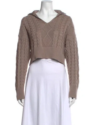 Pre-owned Sablyn V-neck Sweater In Neutrals