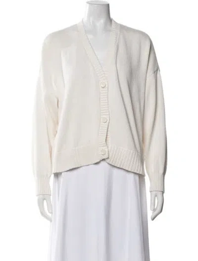 Pre-owned Sablyn V-neck Sweater In Neutrals