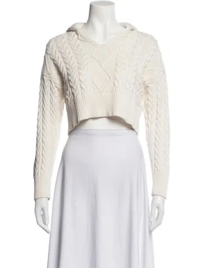 Pre-owned Sablyn V-neck Sweater In Neutrals