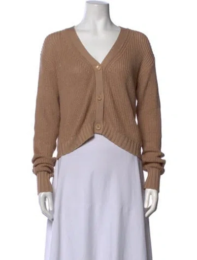 Pre-owned Sablyn V-neck Sweater In Neutrals