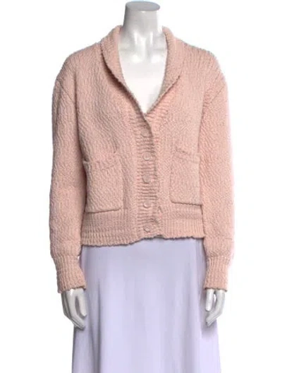 Pre-owned Sablyn V-neck Sweater In Pink