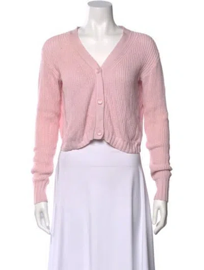 Pre-owned Sablyn V-neck Sweater In Pink