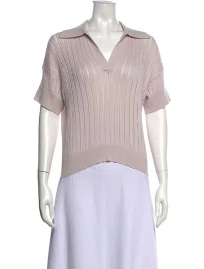 Pre-owned Sablyn V-neck Sweater In Pink